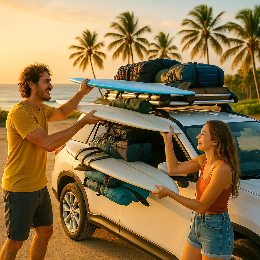 1.6M Roof Cargo Basket - Universal Car Luggage Carrier