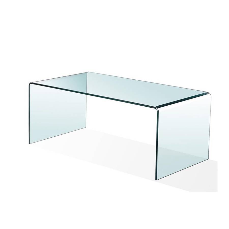 Modern Tempered Glass Coffee Table - 100cm