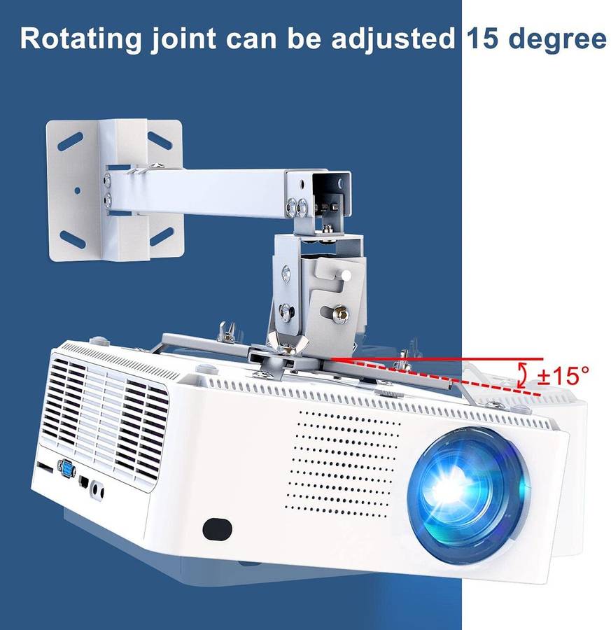 Projector Bracket Retractable Universal Mount Wall & Ceiling Adjustable