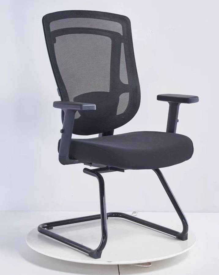 Visitor Office Chairs - Mesh Backrest - Black Colou