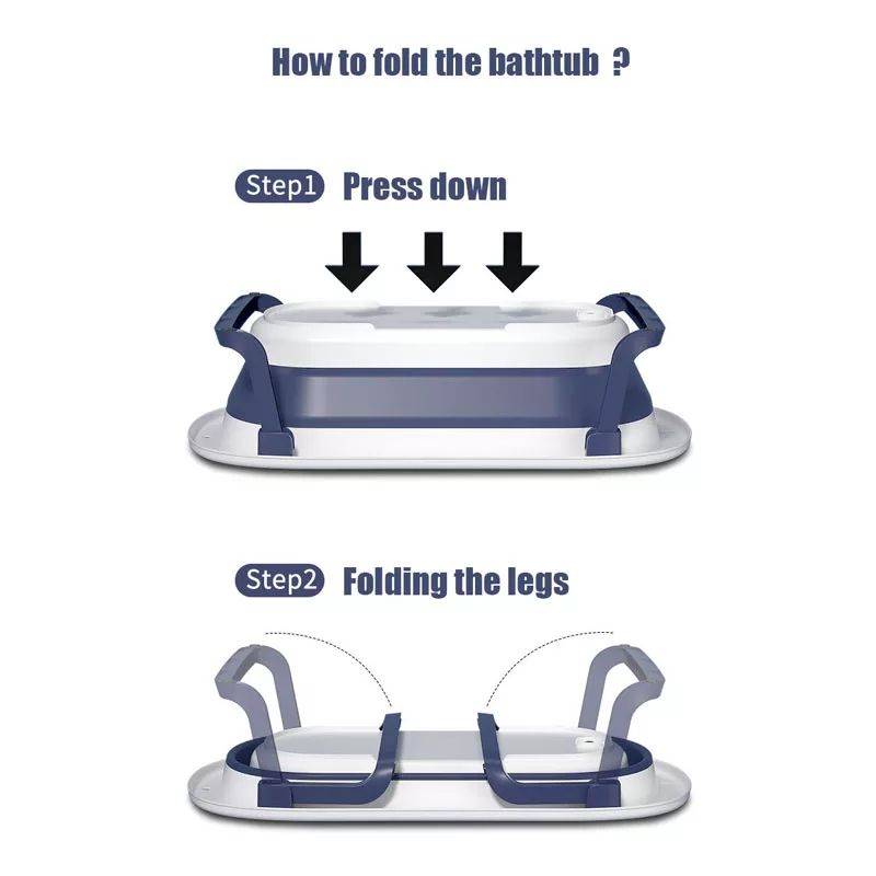 Newborn Baby Bathtub collapsible/folding - Blue