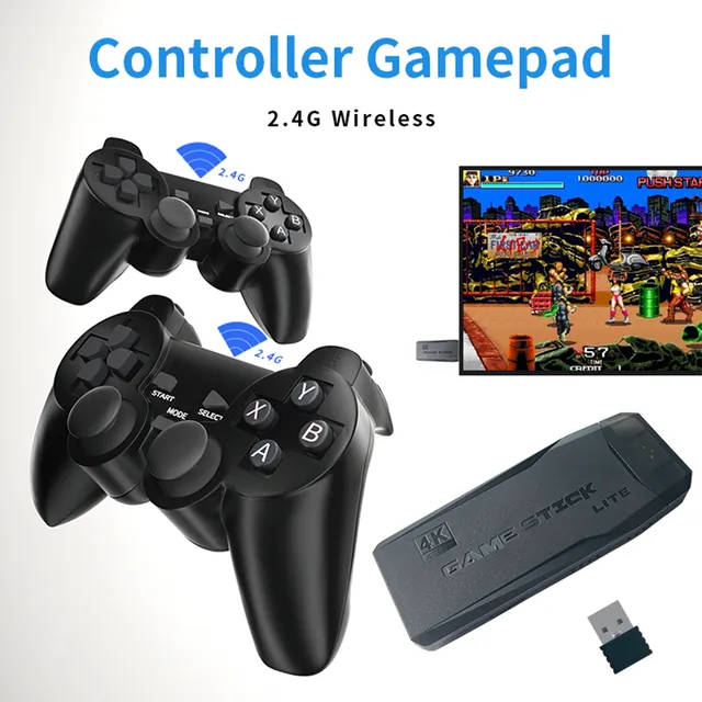 4K HDMI Wireless Console Arcade Retro Game Stick