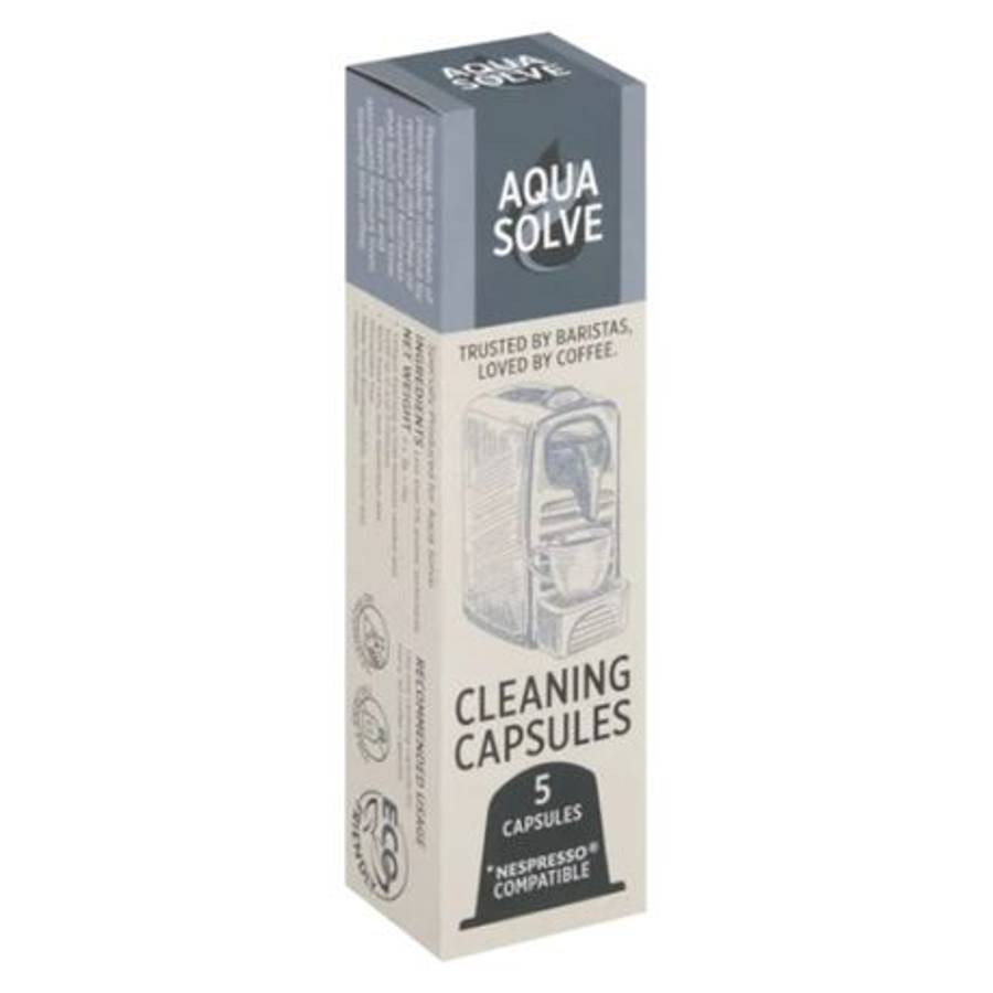 5 Pack (3g Each) Aqua Solve Coffee Machine Cleaning Capsules - 5 Pack (3g Each) Aqua Solve Coffee...