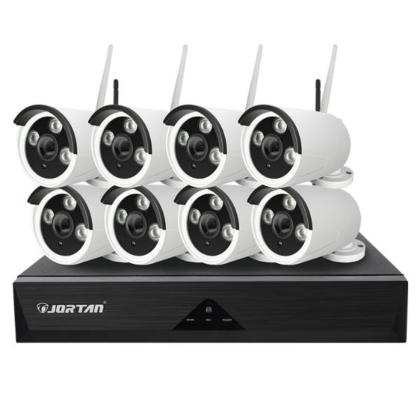 8 Channel 8 Way Wireless CCTV Camera Surveillance Kit - Jortan