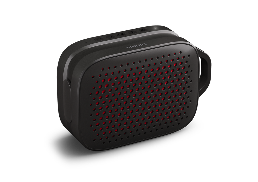 Philips Go TAS1209 Small Portable Bluetooth Speaker - Black