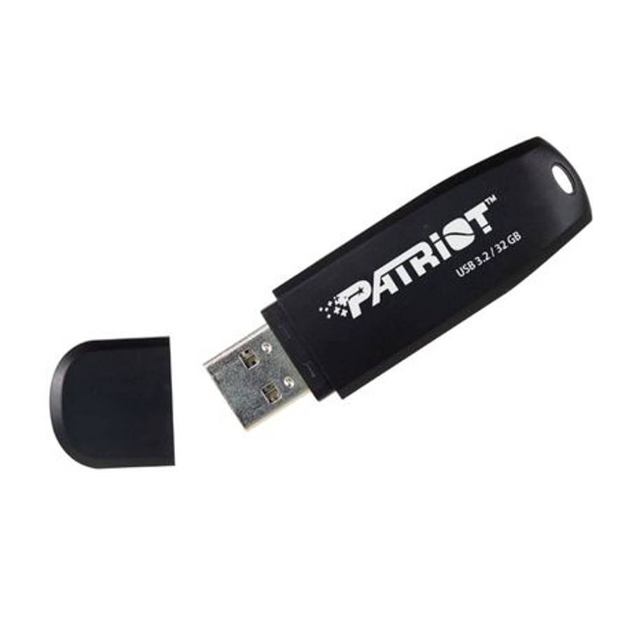 Patriot - Xporter Core 32GB USB3.2 Flash Drive - Black - Patriot - Xporter Core 32GB USB3.2 Flash...