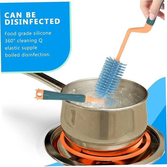 Bottle Brush Cleaning Set With Holder