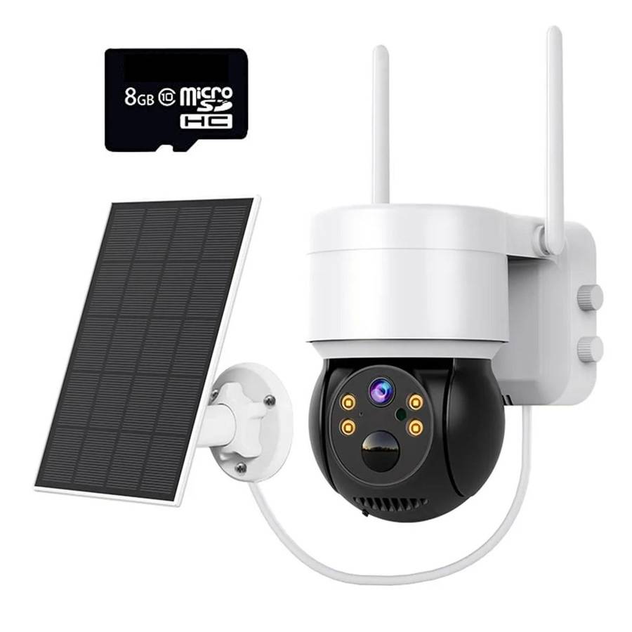 Wireless Solar Camera WiFi Security Camera System Rechargeable Battery