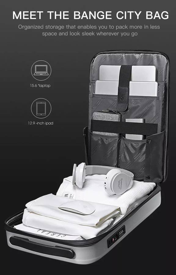 Laptop Backpack - Hard Shell - Anti-theft - 15 inch - Black