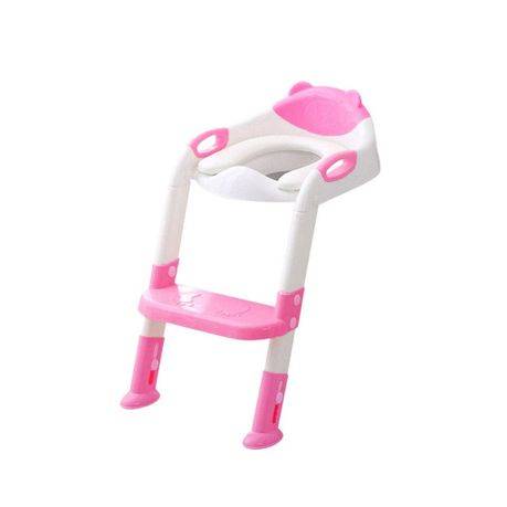 Blue/pink Foldable Baby Toilet Potty Training Seat Ladder