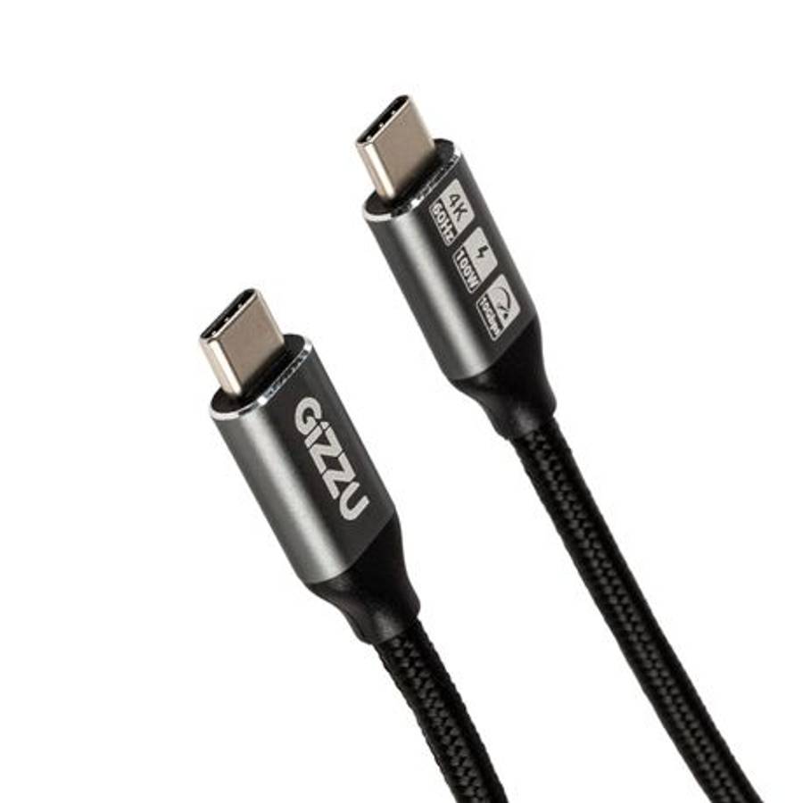 Gizzu - 100W 10Gbps Type-C 1m Cable - Gizzu - 100W 10Gbps Type-C 1m Cable