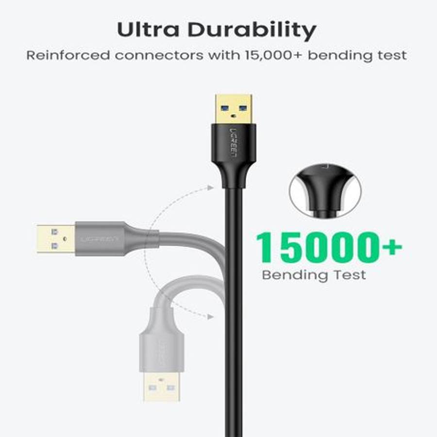 Ugreen - USB 3.0 Extension Cable  Male to Female, 5Gbps Data Transfer - 1m - Ugreen - USB 3.0 ...