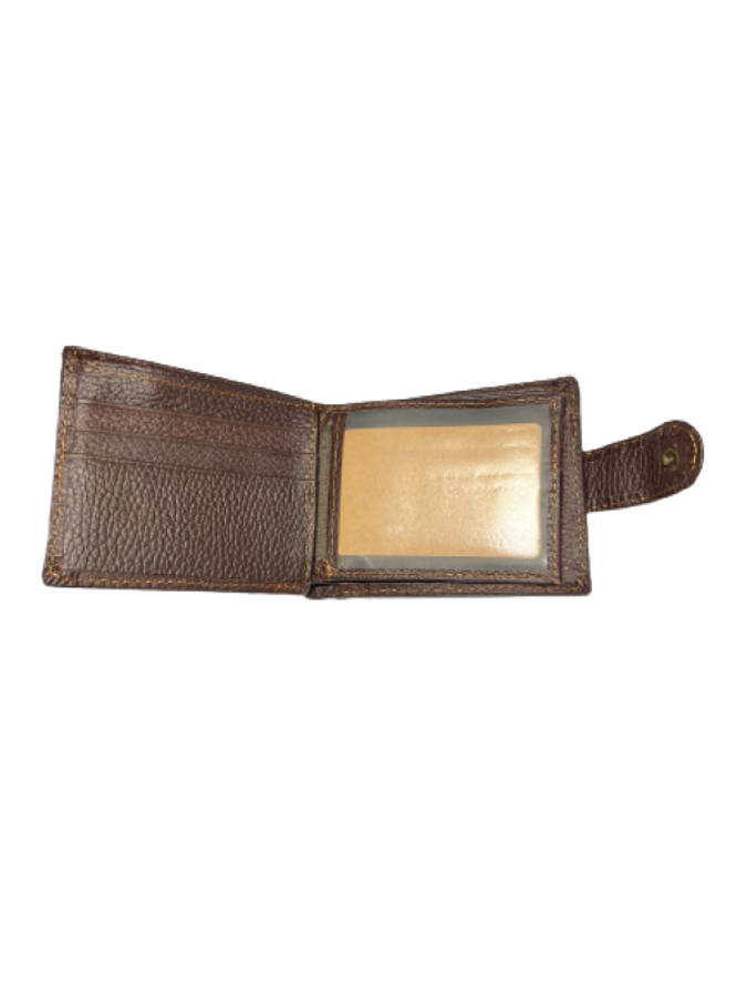 Men Genuine Leather Wallet Brown 861-06