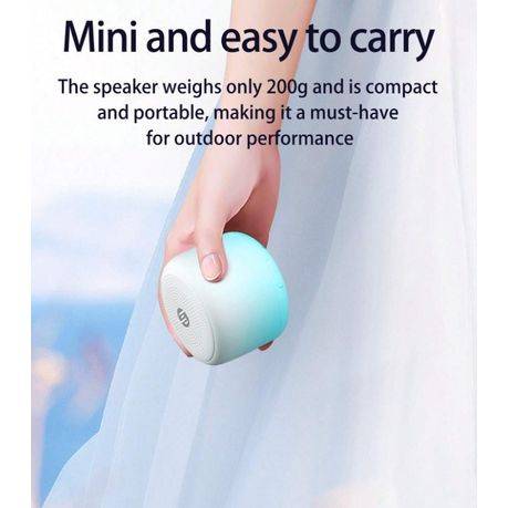 HP - BTS07 - Waterproof Bluetooth Speaker With Hi-Fi Sound - White/Pink
