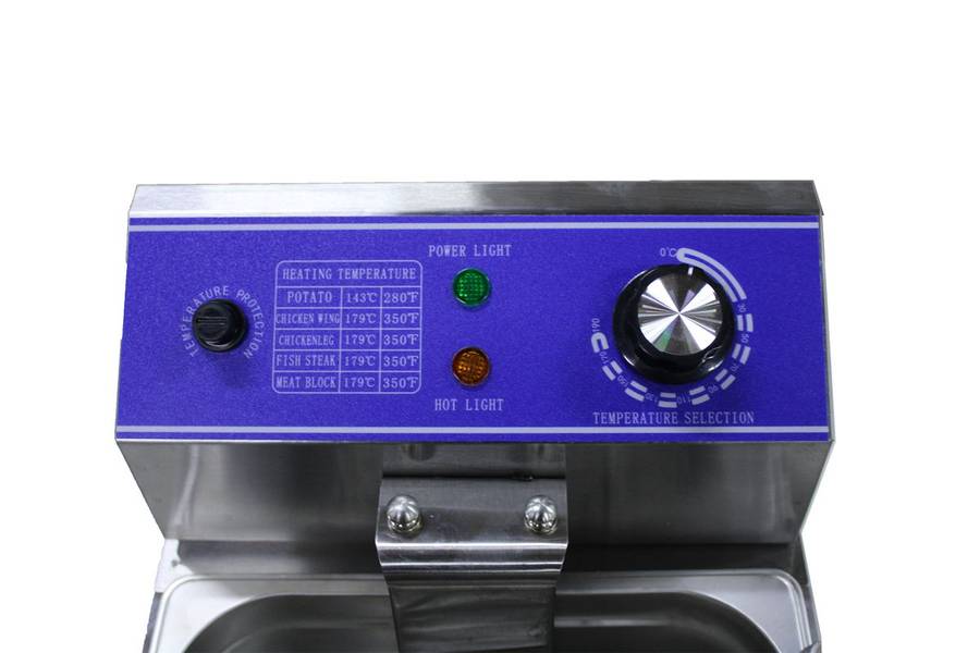 Conic 6L+6L Double Pan Electric Deep Fryer with Dry Boil & Overheat Protect