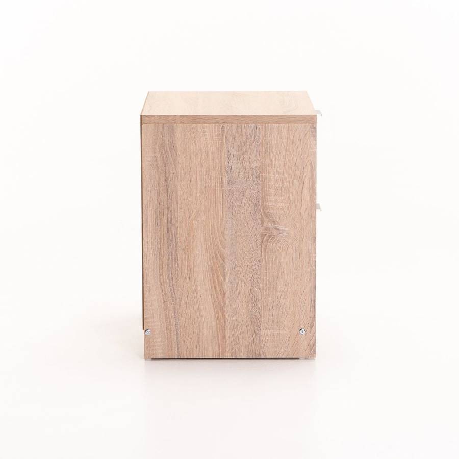 Kappa 2 Drawer Pedestal - Light Oak/Light Grey