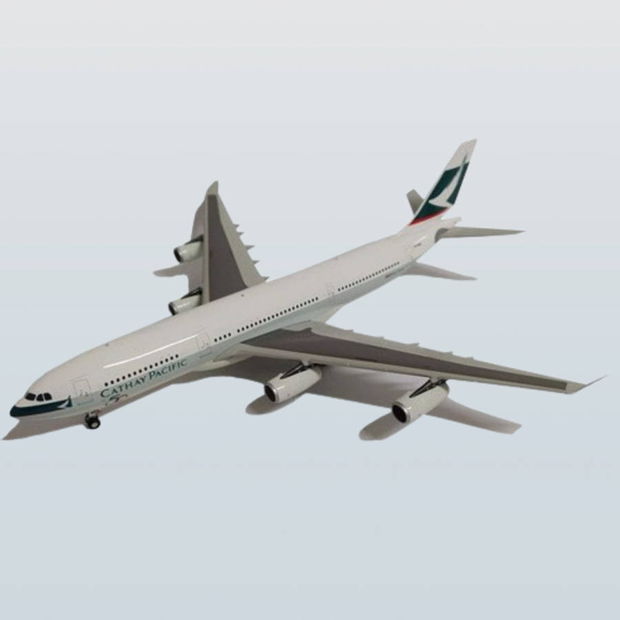 1:200 Scale, Airbus A340-211, Cathay Pacific, Alloy Display Model Airplane