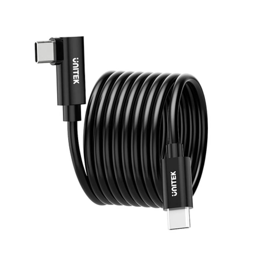 Unitek - 5m 60w 5gbps Vr Link Pro Cable with 90 Degree Usb Type-C Connector - Unitek - 5m 60w 5gb...
