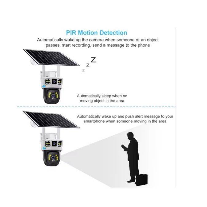 4G Solar PTZ Security Camera