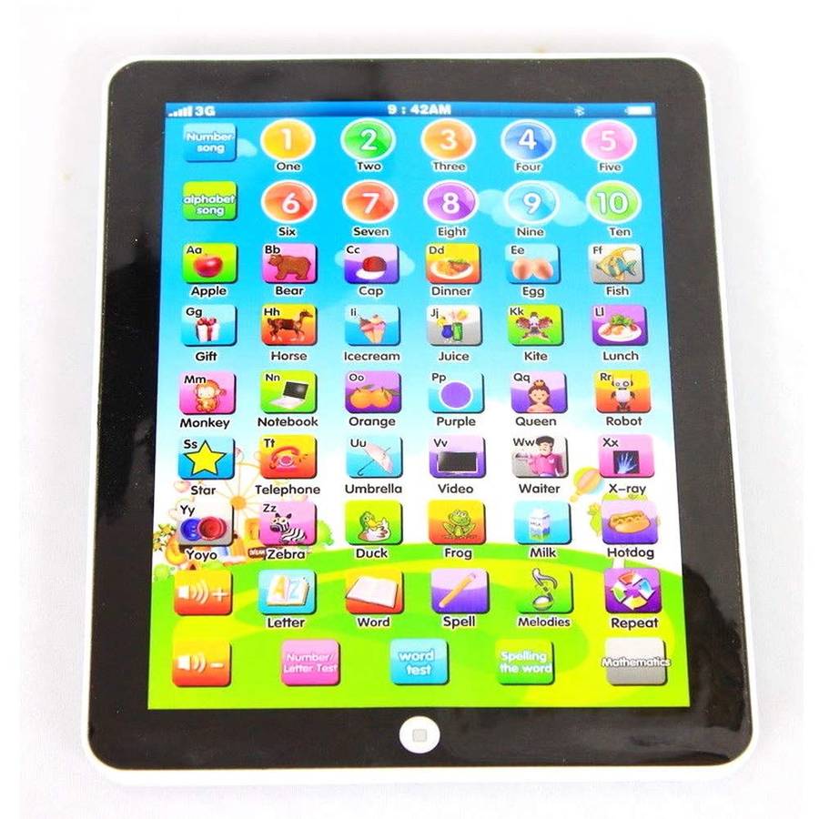 Children Learning Tablet Educational Study Pad -  white