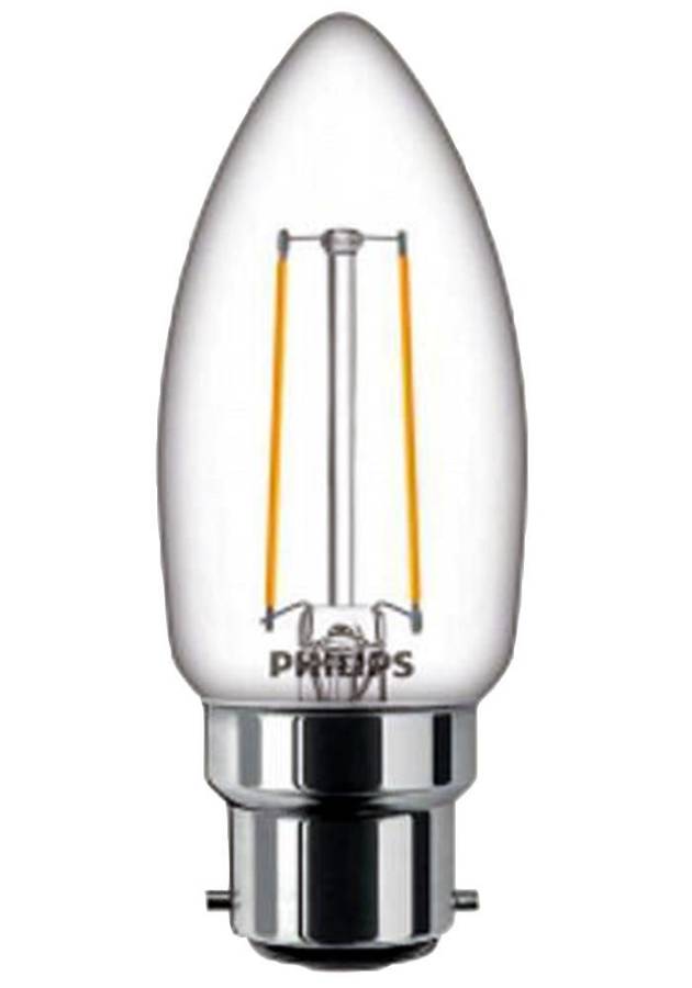 Philips Lighting (929001815602) LED Light Bulb, Filament Candle, BA22d / BC