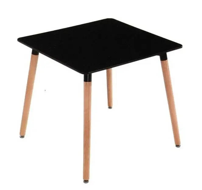 Square Table with Chairs - Black