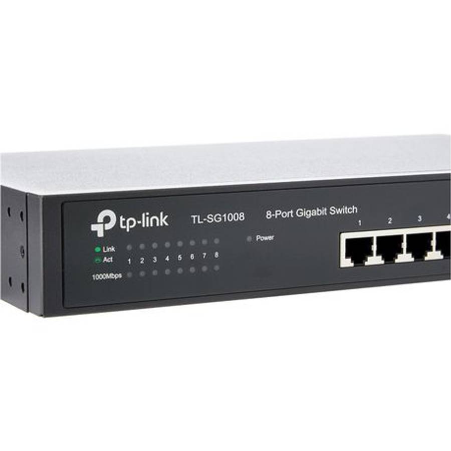 Tp-Link - 8-Port Gigabit Desktop/Rackmount Switch - Tp-Link - 8-Port Gigabit Desktop/Rackmount Sw...