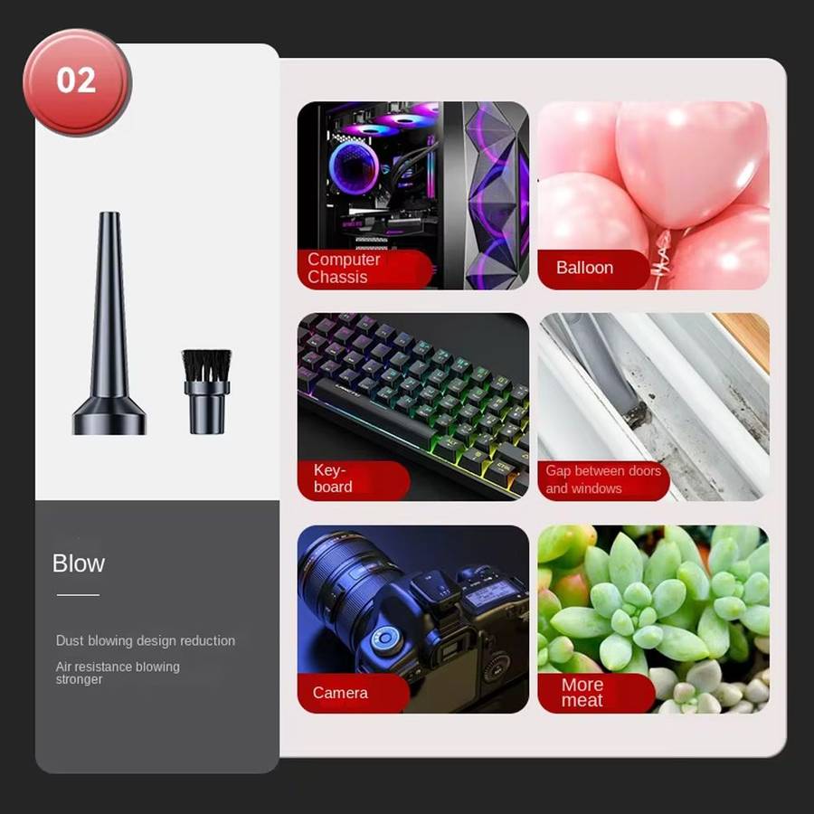 4-in-1 Multifunctional Cordless Vacuum with Rechargable Lithium-ion Battery Hand-held Vacuum Cleaner