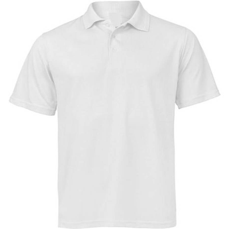 Dromex - Golf Shirt, 100% Polyester - White - 4XL - Dromex - Golf Shirt, 100% Polyester - White -...