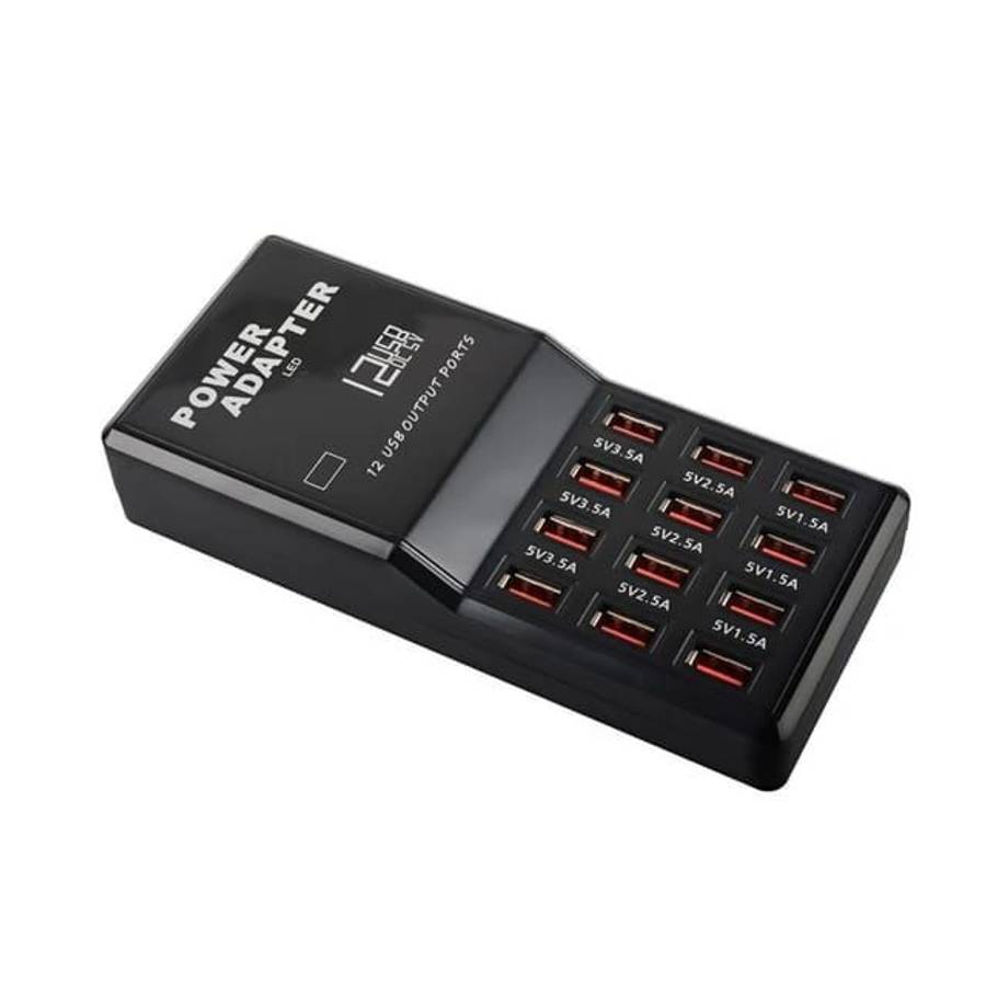Universal 12 Port USB Hub Fast LED Charger Power Adapter Charging Station