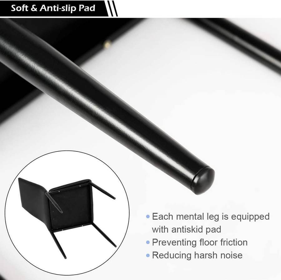 Dining Room Chairs - 6 Pack - Faux Leather Cover