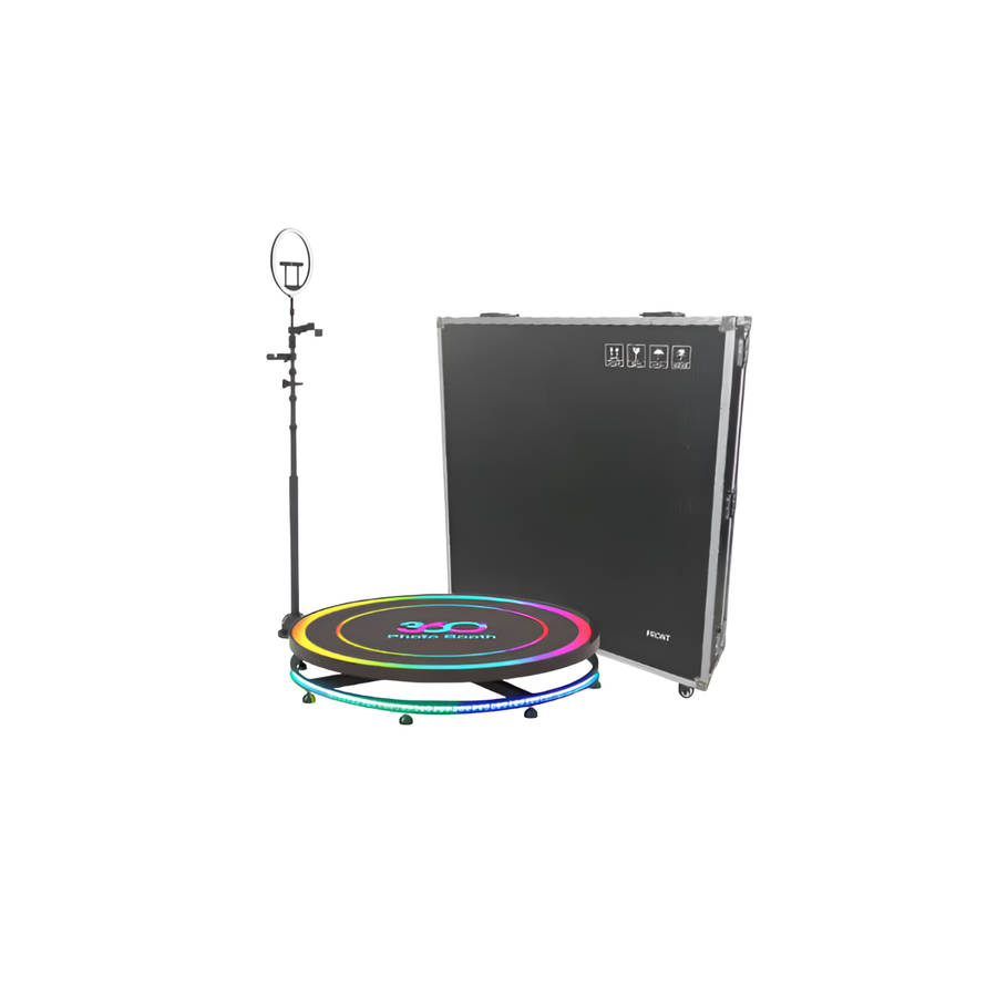 68cm 360-Degree Rotating Ring Light - Photo Booth for Perfect Shots
