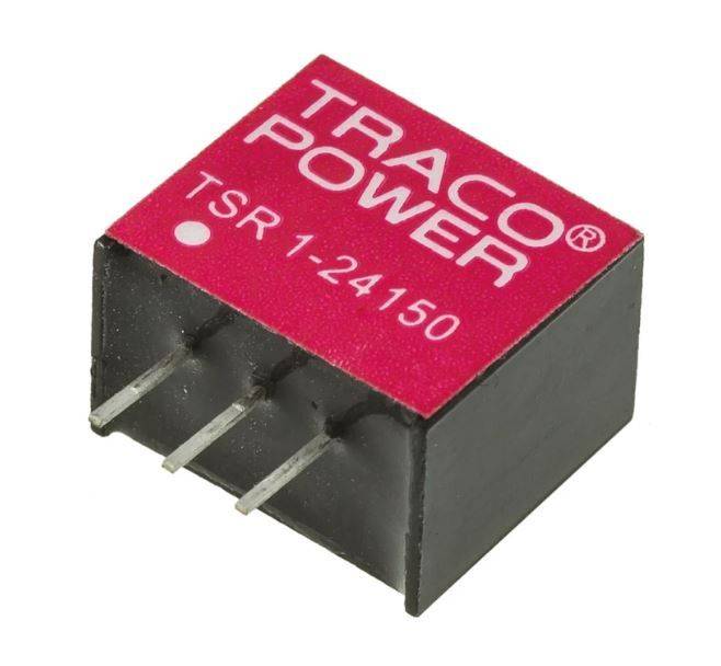 Traco Power (TSR 1-24150) DC/DC Converter, ITE, 1 Output, 15 W, 15 V, 1 A