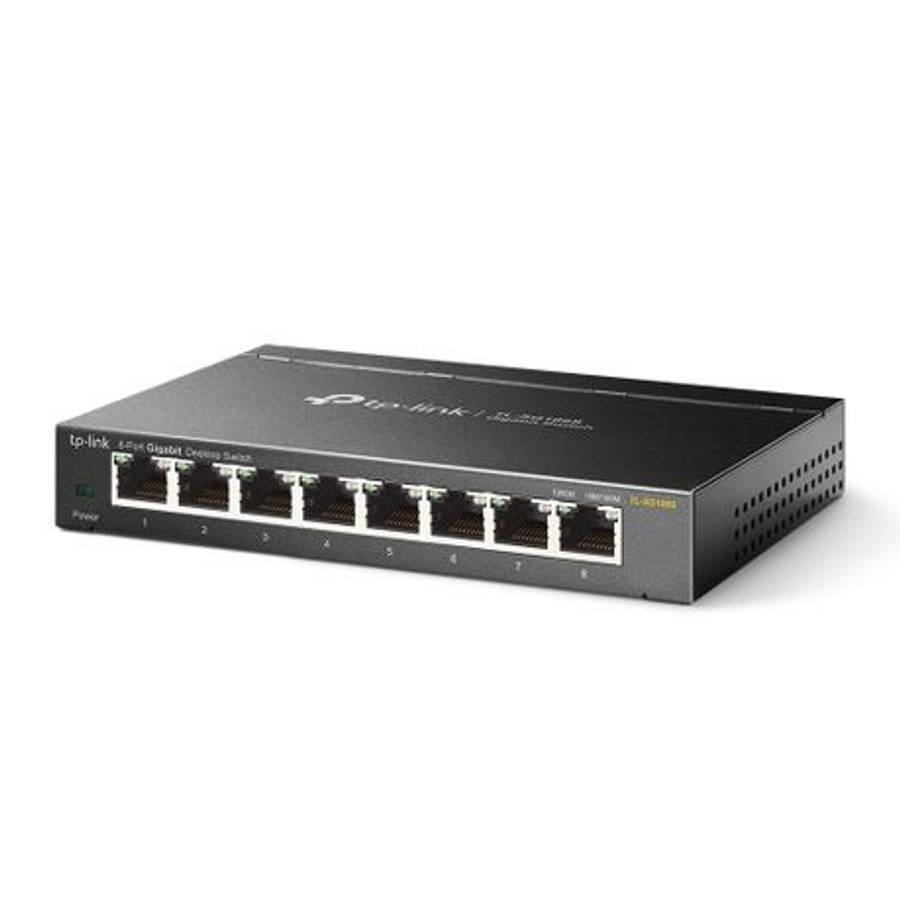 Tp-Link - TL-SG108S 8-Port Gigabit Ethernet Switch-Fast,Reliable, Plug & Play - Tp-Link - TL-SG10...