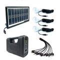 GD-8017S 3 LED Solar Portable Power Box Mobile Charger and Light
