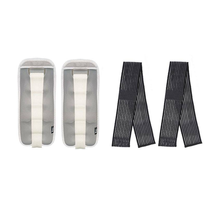 Webuy Sandbag Ankle Weights Pair Set With Adjustable Strap - Grey