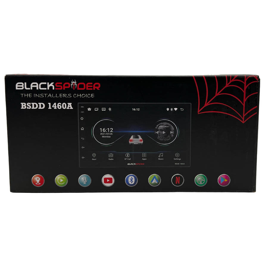 Blackspider BSDD1460A 2Din Wireless Apple CarPlay Android Auto Radio