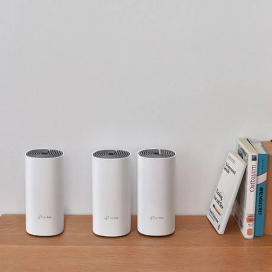 Tp-Link - Deco E4 (3-pack) AC1200 Whole Home Mesh Wi-Fi System - Tp-Link - Deco E4 (3-pack) AC120...