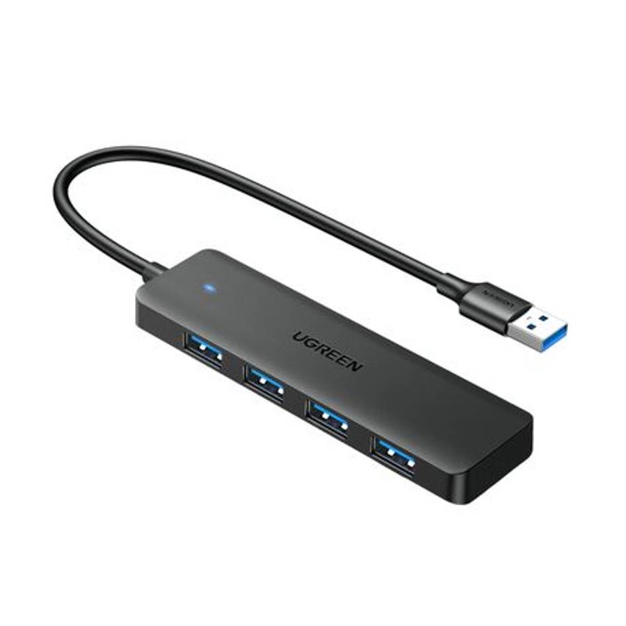 Ugreen - 4-in-1 USB 3.0 Hub - High-Speed 5Gbps Data Transfer - Grey - Ugreen - 4-in-1 USB 3.0 Hub...