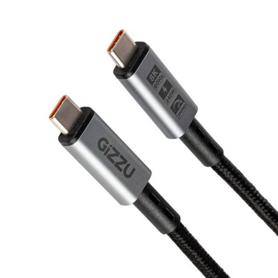 Gizzu - 240W 20Gbps Type-C 2m Cable - Gizzu - 240W 20Gbps Type-C 2m Cable