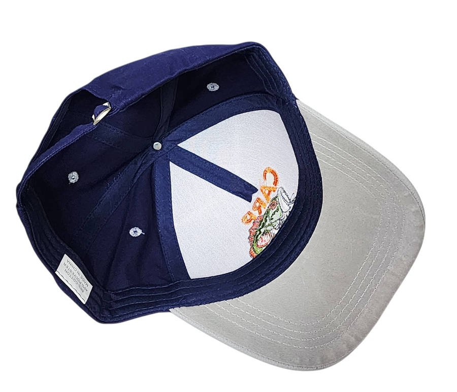 Carp King Snapback Cap - Blue, Grey