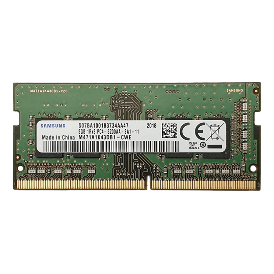 Samsung 8GB 1Rx8 PC4-3200AA-SA1-11 RAM DDR4 3200mhz Laptop RAM