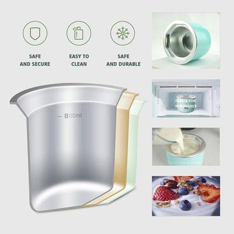 2-in-1 Ice Cream & Yogurt Dessert Maker - 0.8L - Easy Use