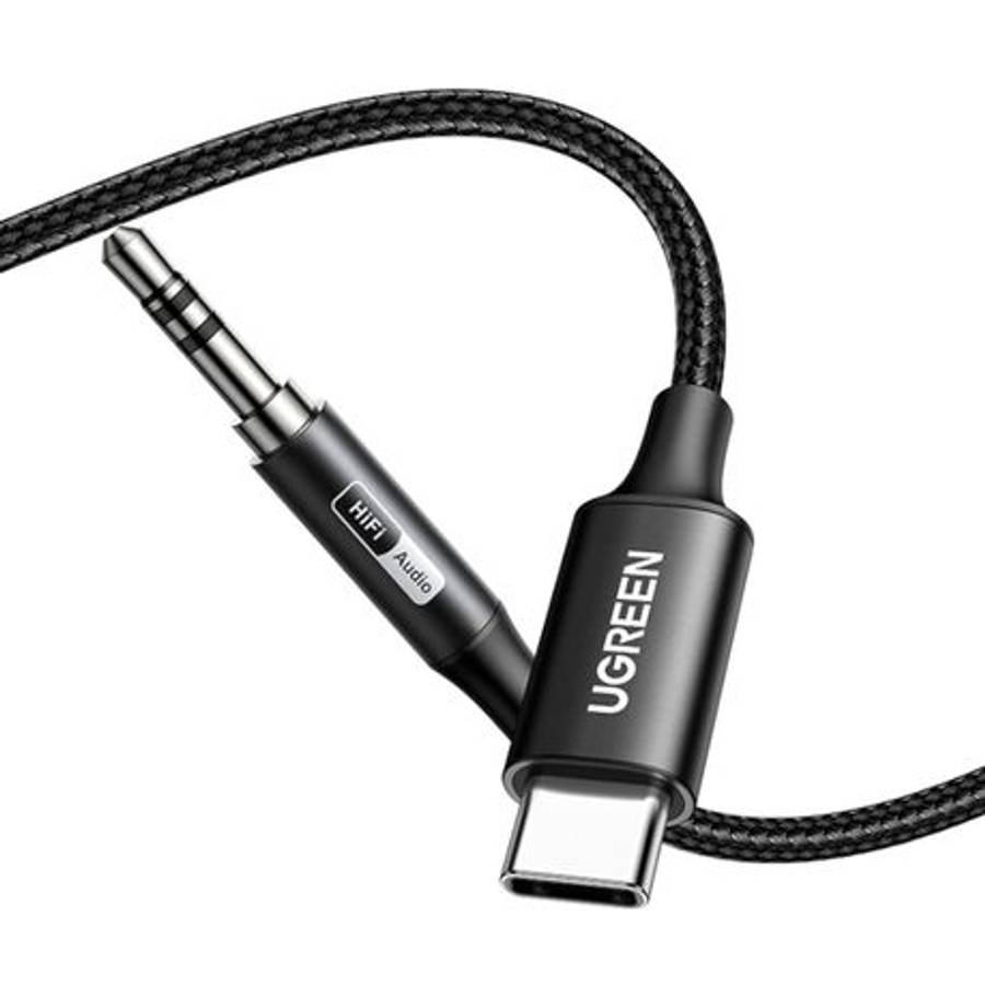 Ugreen - USB Type-C to 3.5mm AUX Audio Cable 3M - Black - Ugreen - USB Type-C to 3.5mm AUX Audio ...