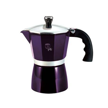 Berlinger Haus 3 Cup Aluminium Coffee Maker - Purple (DISPLAY MODEL)