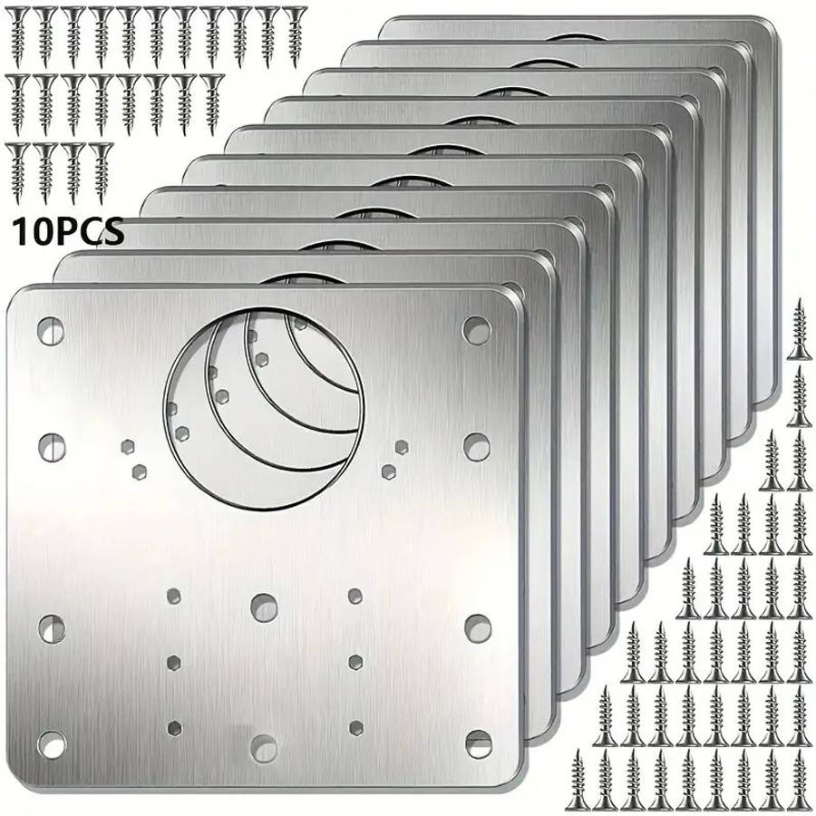 10 Hinge Repair Plates with screws
