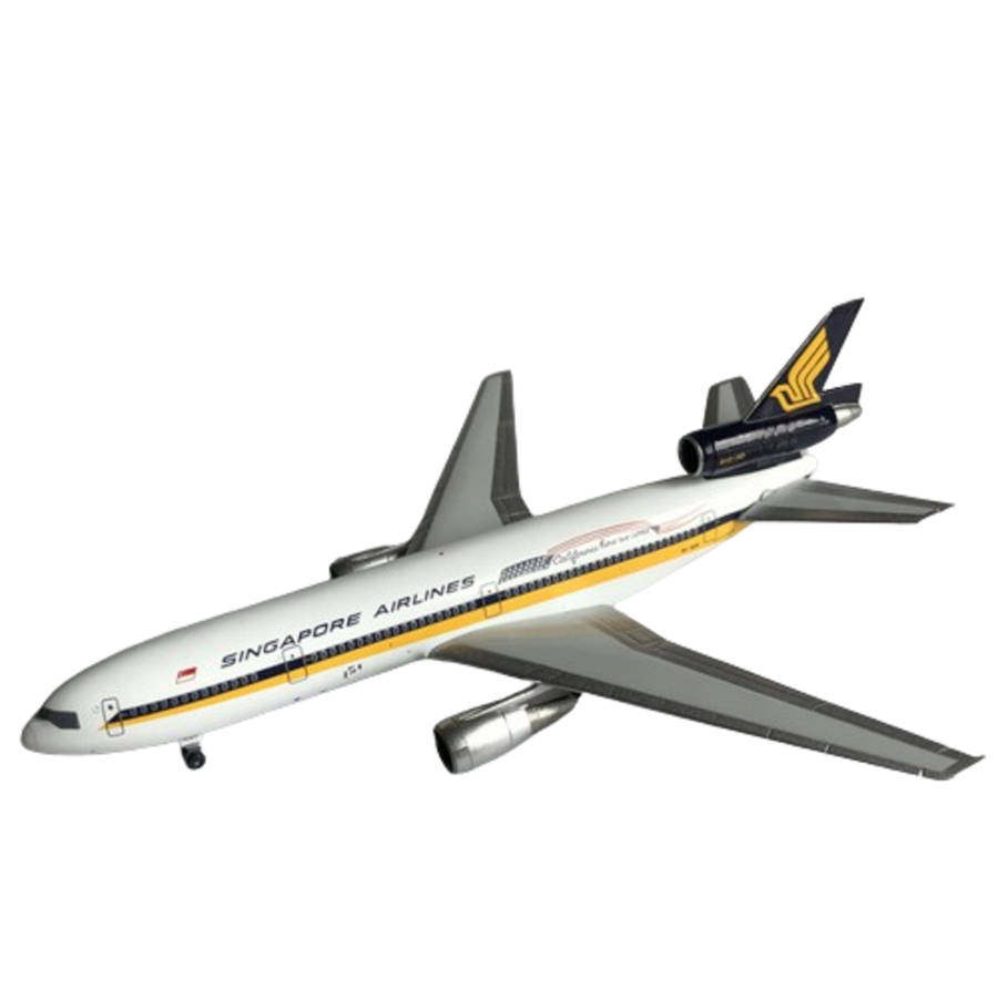 1:400 Scale, Singapore Airlines, Douglas DC-10-30, Diecast Display Model
