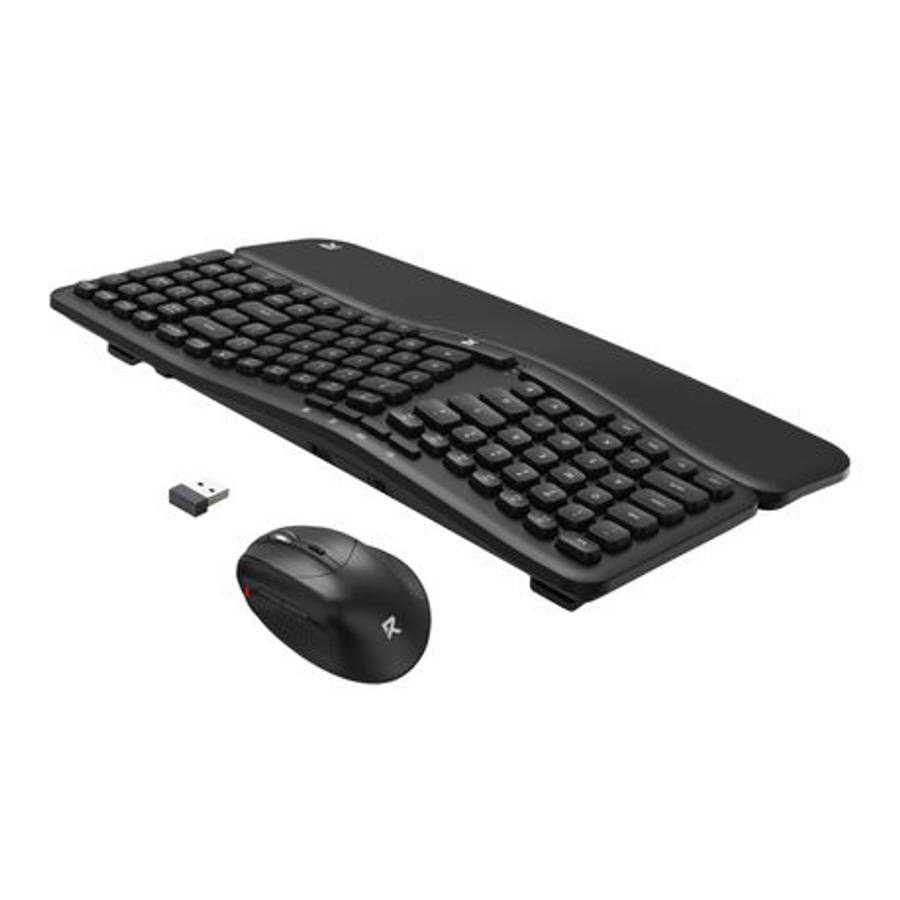Redragon - BS7161 2.4G Wireless Keyboard and Mouse Combo - Black - Redragon - BS7161 2.4G Wireles...