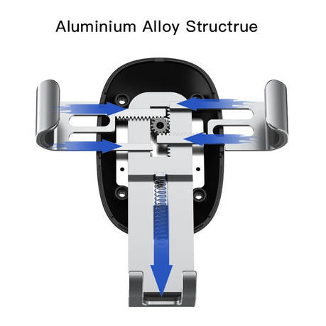 Aluminium Adjustable Phone Holder With Wireless Fast Charging - C123 ***UNBOXED DEAL***