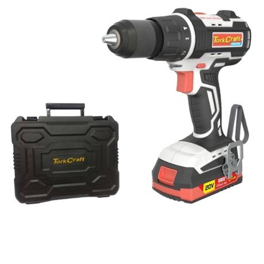 Tork Craft - Cordless Impact Drill , 2 x 2.0Ah , Charger, Drill Bits & Case - Tork Craft - Cordle...